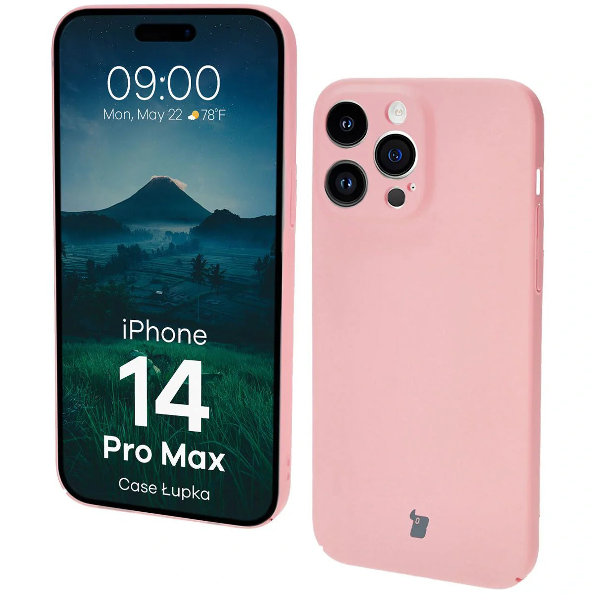 Handyhülle für iPhone 14 Pro Max, Bizon Case Lupka, Rosa