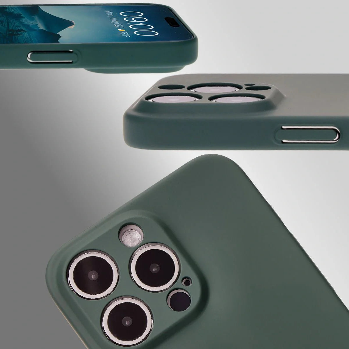 Handyhülle für iPhone 15 Pro Max, Bizon Case Lupka, Grün