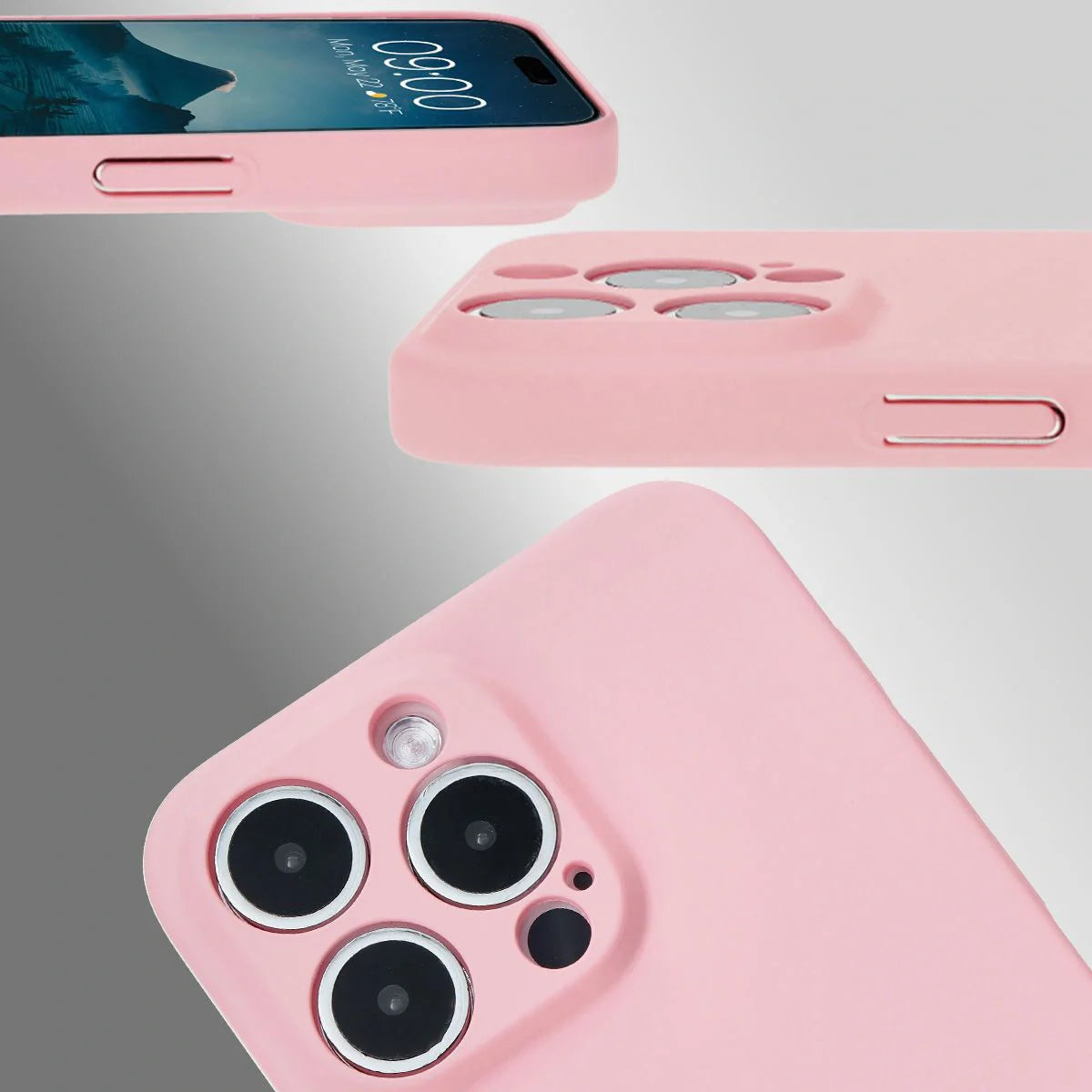 Handyhülle für iPhone 15 Pro Max, Bizon Case Lupka, Rosa