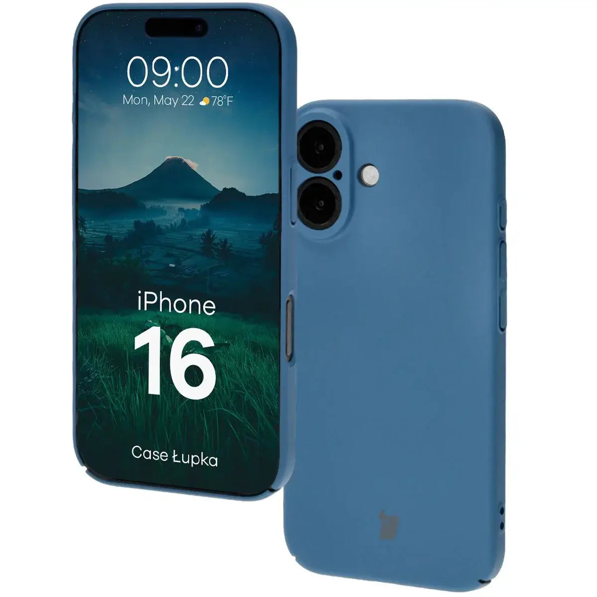 Handyhülle für iPhone 16, Bizon Case Lupka, Blau
