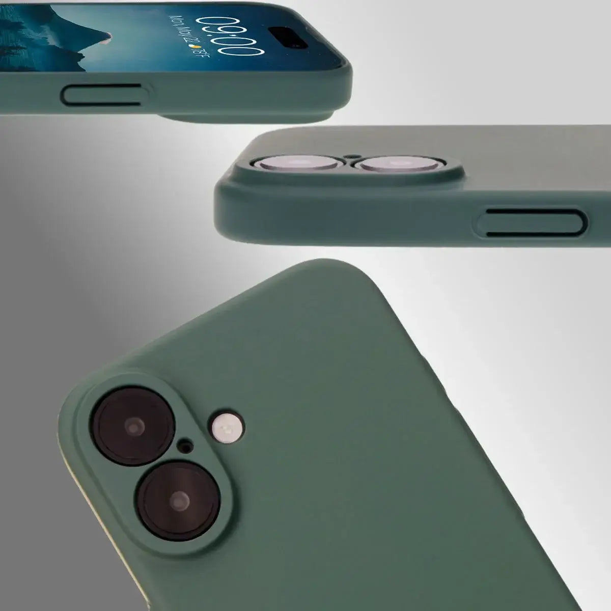 Handyhülle für iPhone 16, Bizon Case Lupka, Grün