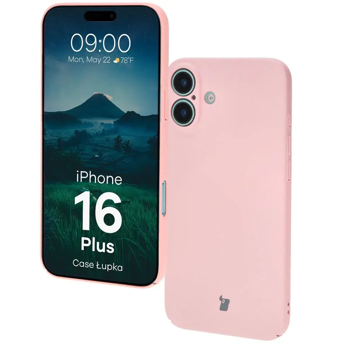 Handyhülle für iPhone 16 Plus, Bizon Case Lupka, Rosa