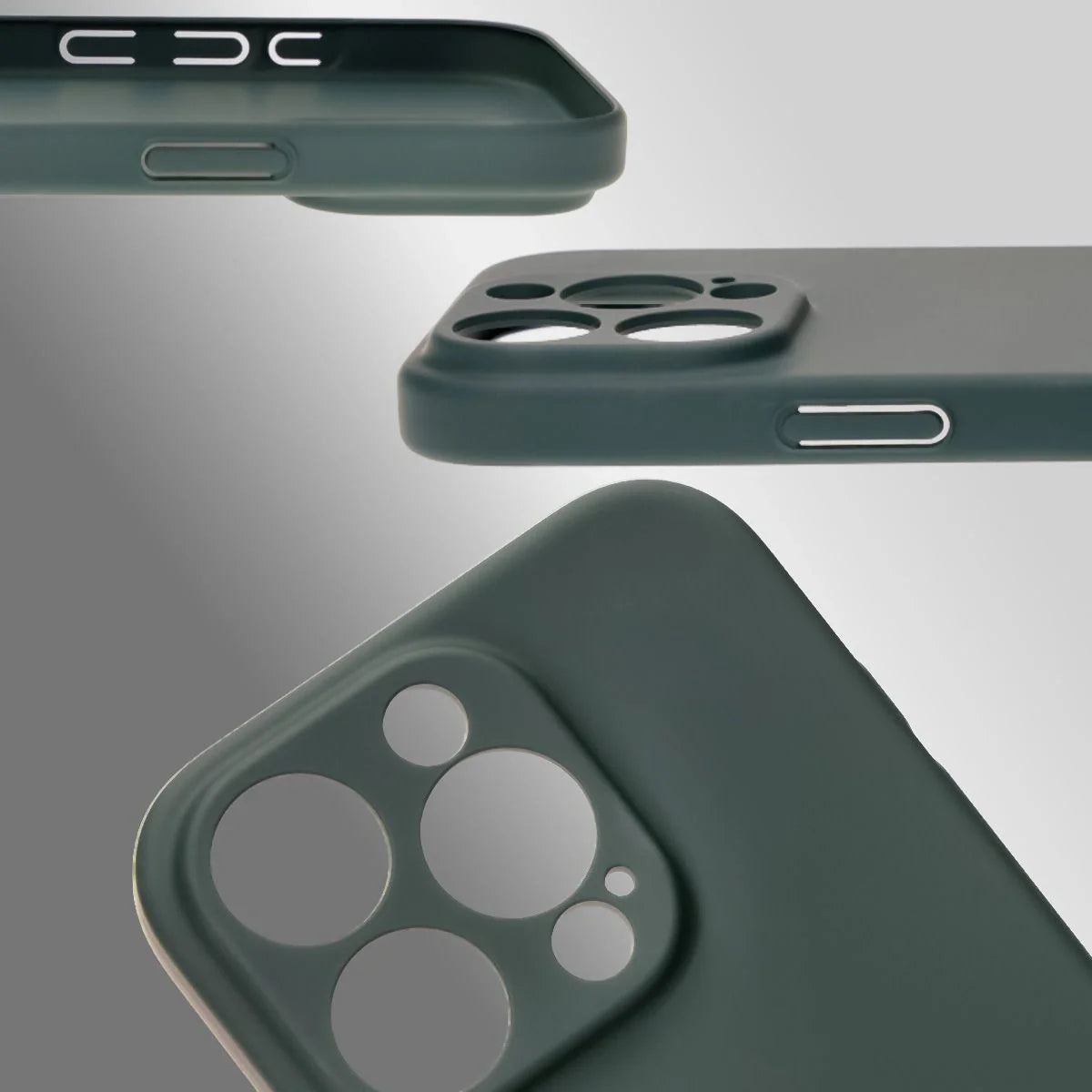 Handyhülle für iPhone 16 Pro, Bizon Case Lupka, Grün