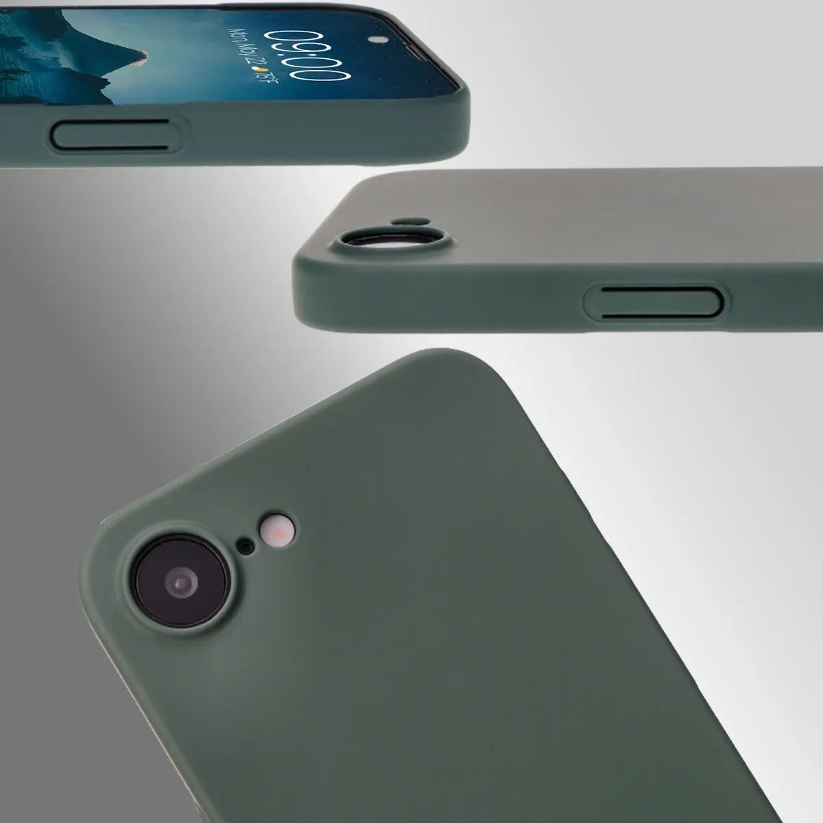 Handyhülle für iPhone 17e / 16e, Bizon Case Lupka, Grün