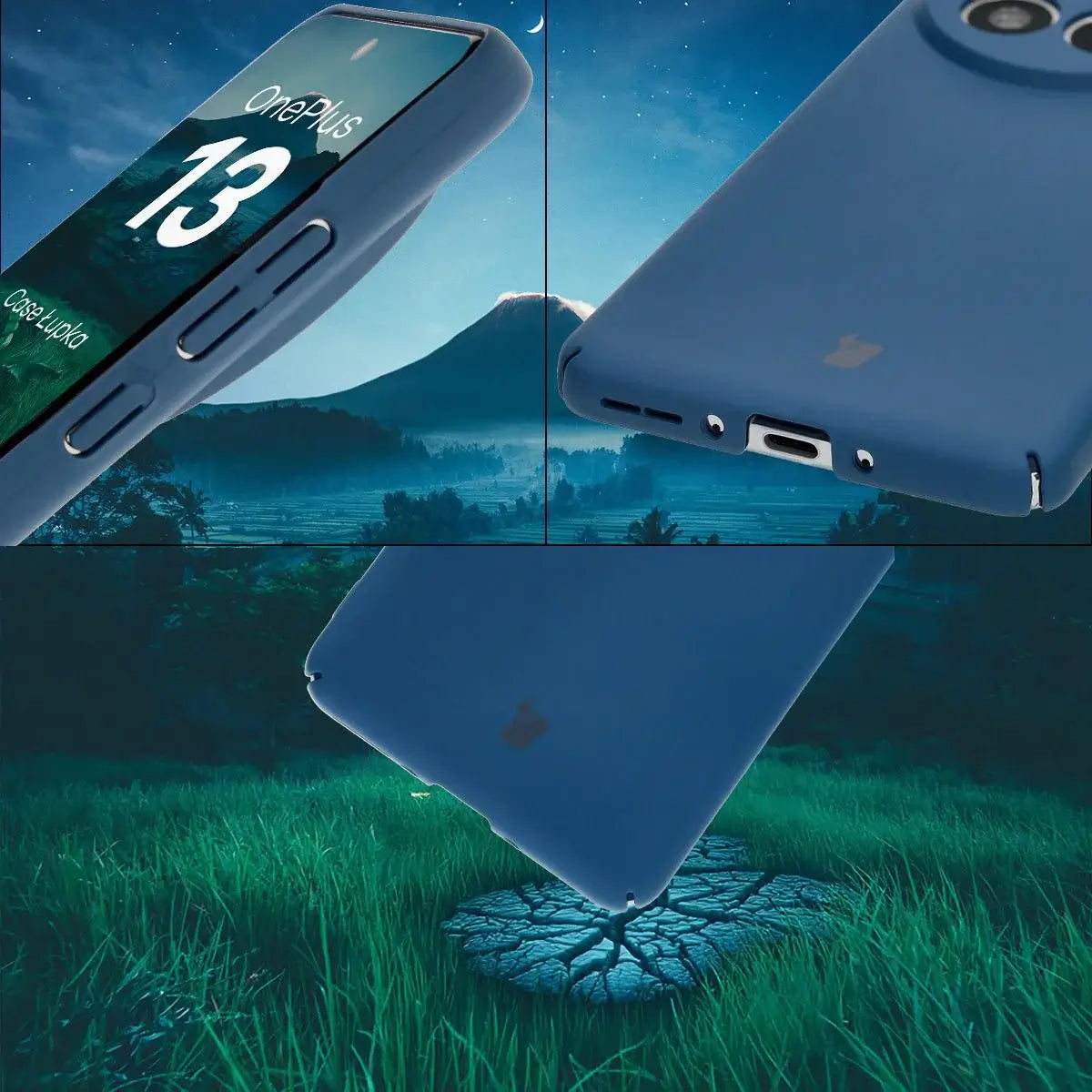 Handyhülle für OnePlus 13, Bizon Case Lupka, Blau