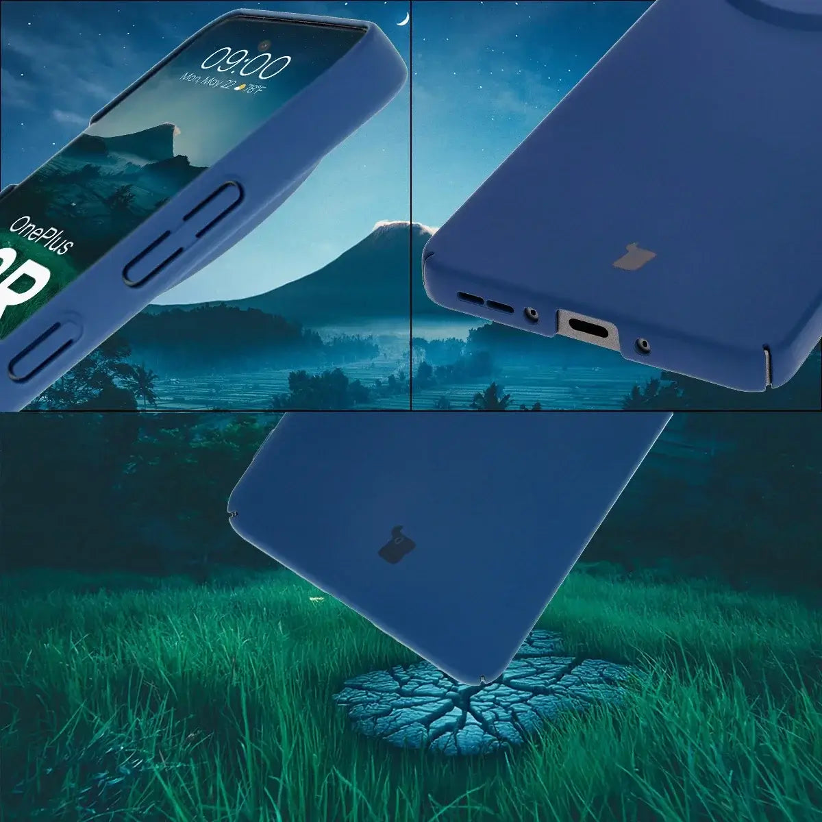 Handyhülle für OnePlus 13R, Bizon Case Lupka, Blau