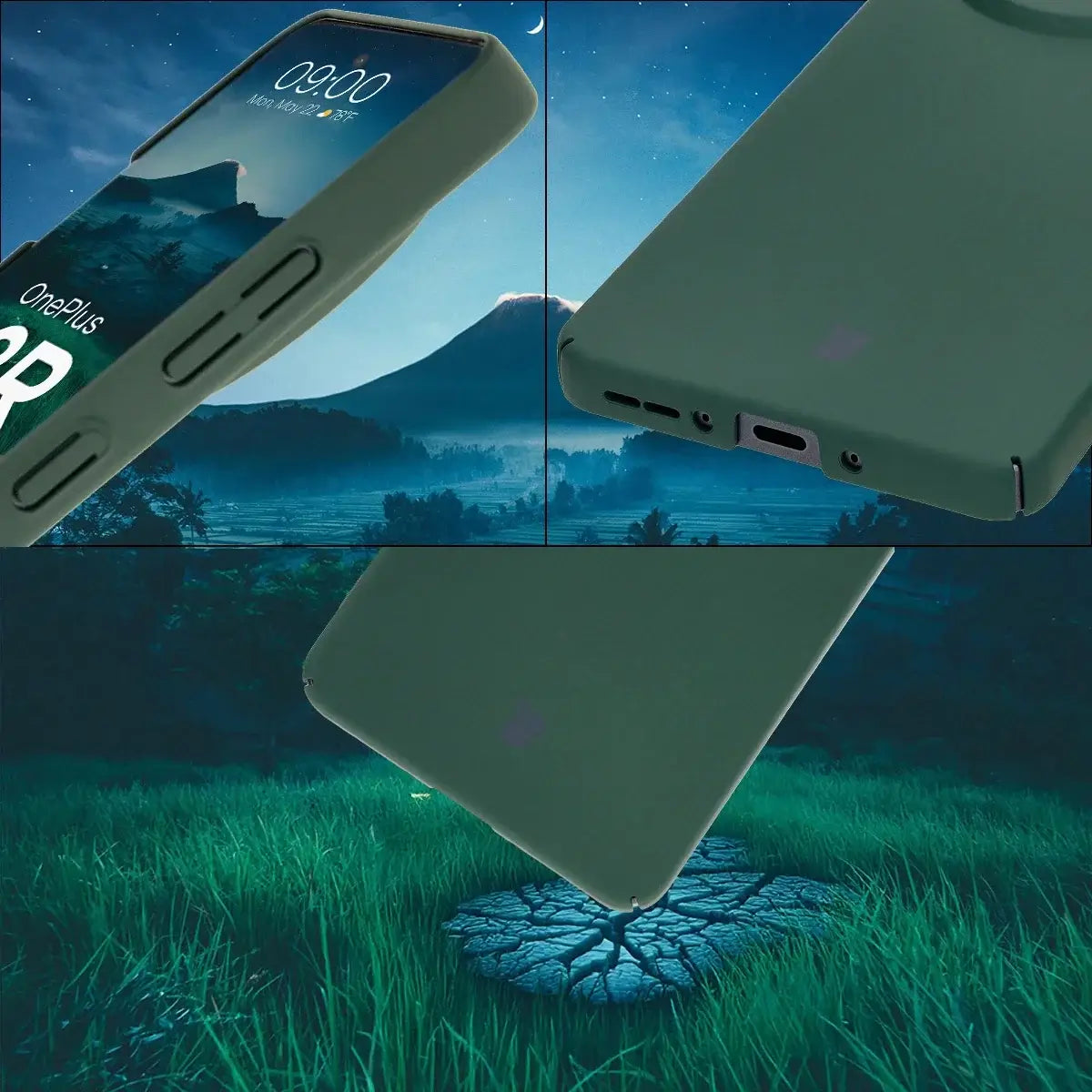 Handyhülle für OnePlus 13R, Bizon Case Lupka, Grün