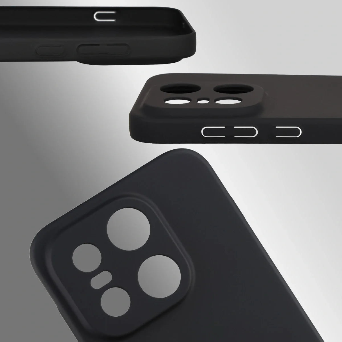 Handyhülle für OnePlus 15, Bizon Case Lupka, Schwarz