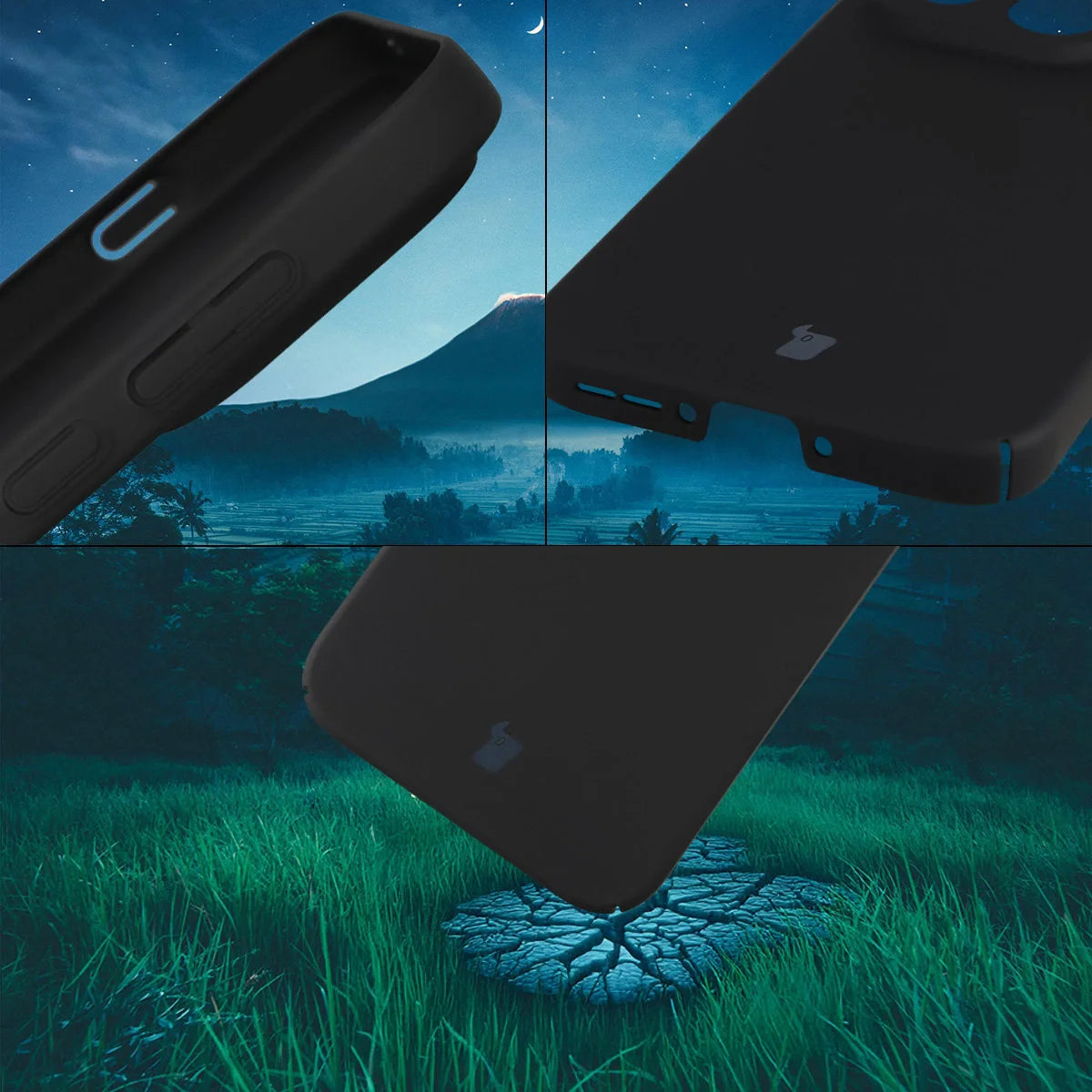 Handyhülle für OnePlus 15, Bizon Case Lupka, Schwarz