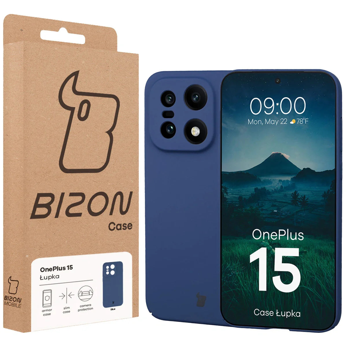 Handyhülle für OnePlus 15, Bizon Case Lupka, Blau