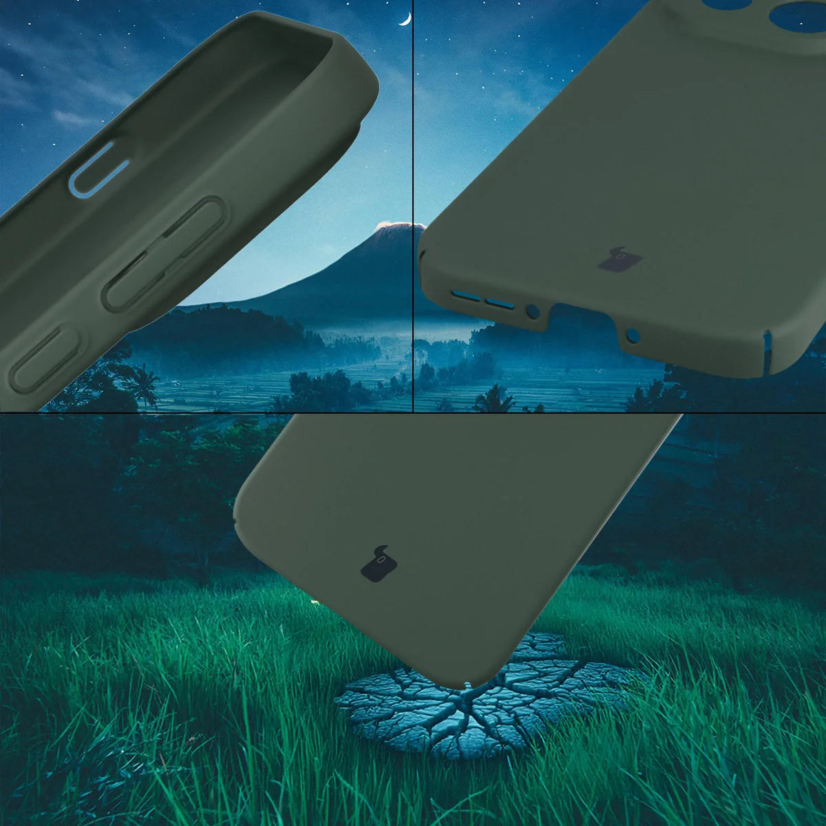 Handyhülle für OnePlus 15, Bizon Case Lupka, Grün