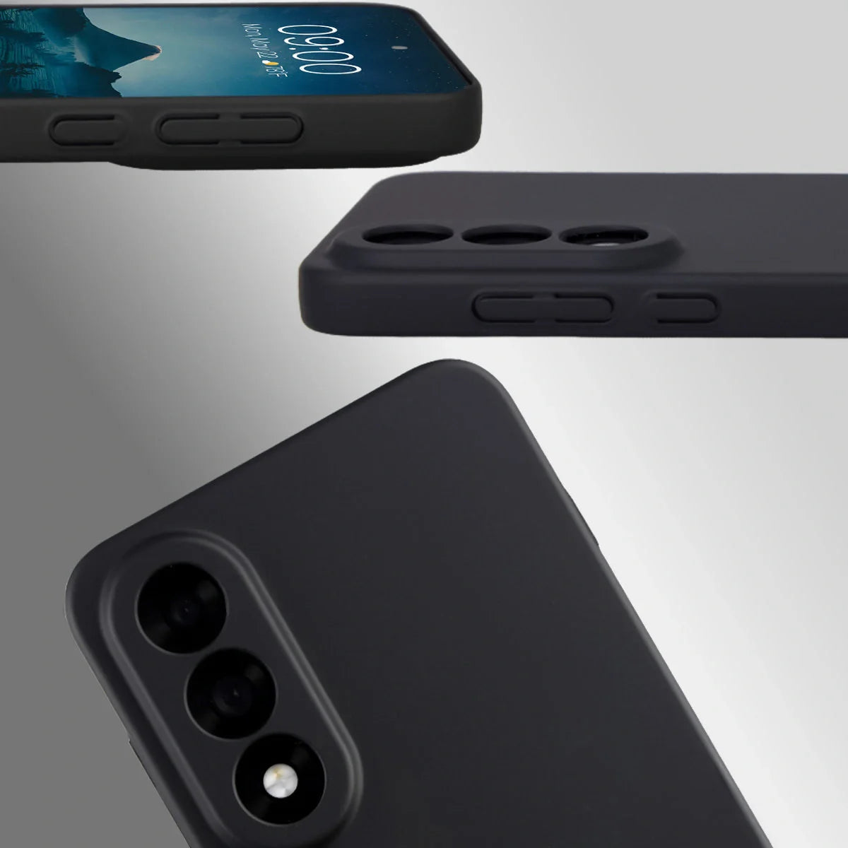 Handyhülle für OnePlus Nord 5, Bizon Case Lupka, Schwarz