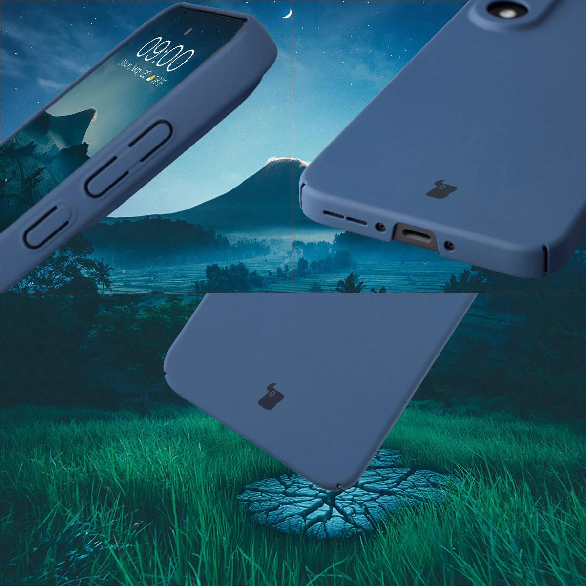 Handyhülle für OnePlus Nord 5, Bizon Case Lupka, Blau