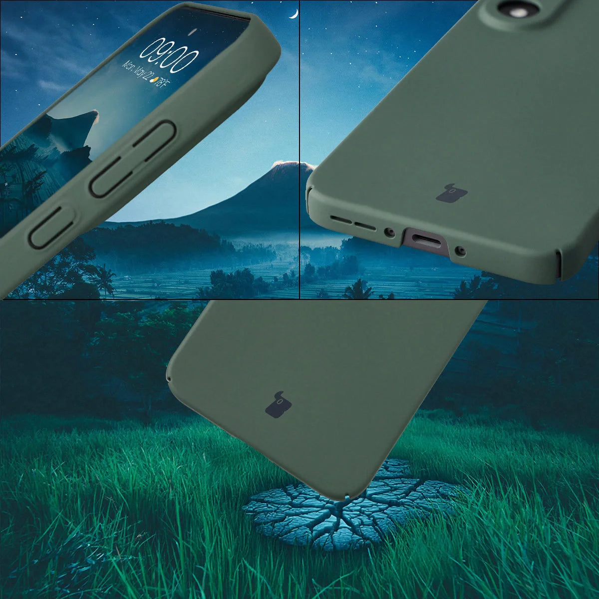 Handyhülle für OnePlus Nord 5, Bizon Case Lupka, Grün