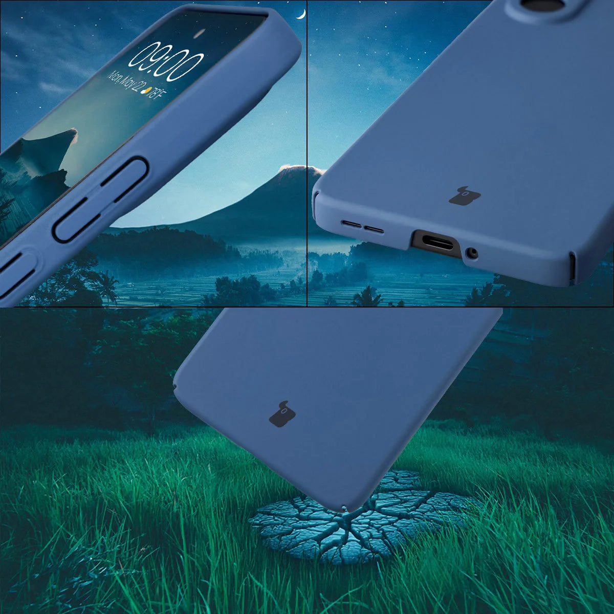 Handyhülle für OnePlus Nord CE5 5G, Bizon Case Lupka, Blau