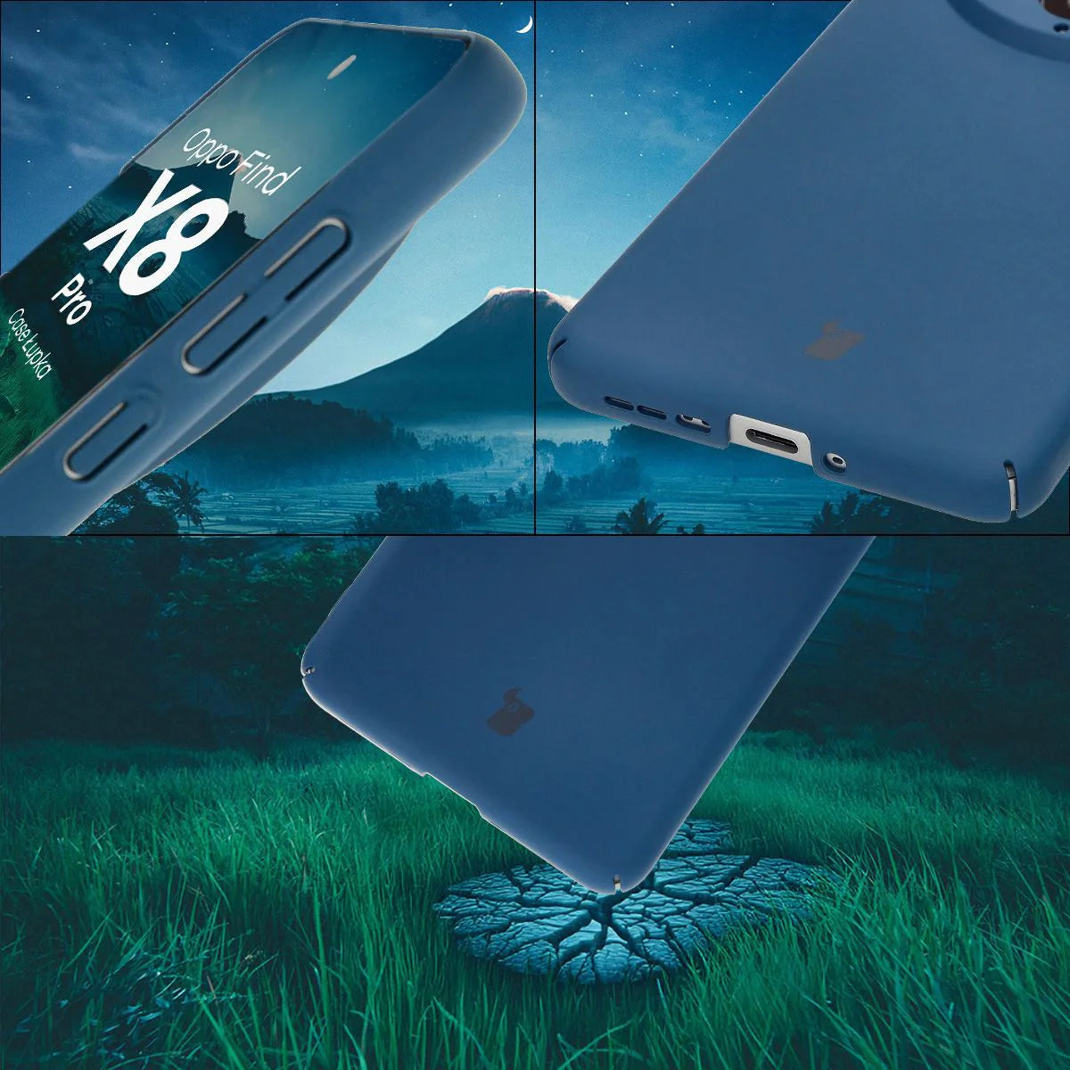 Handyhülle für Oppo Find X8 Pro, Bizon Case Lupka, Blau