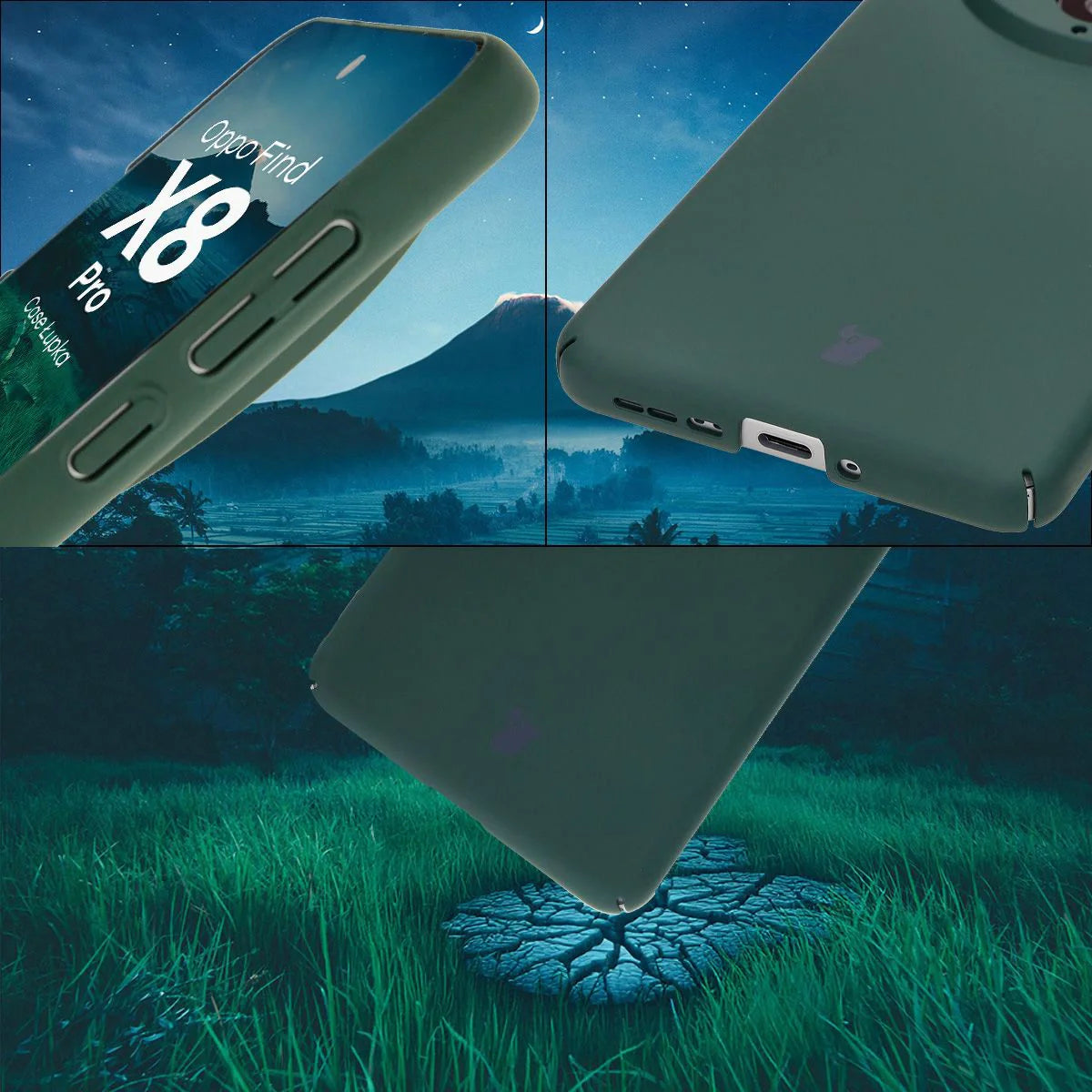 Handyhülle für Oppo Find X8 Pro, Bizon Case Lupka, Grün