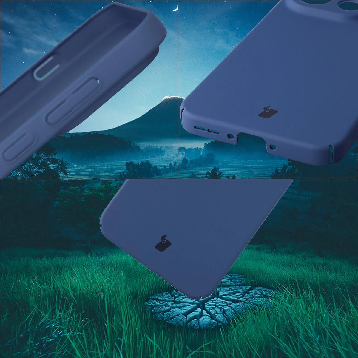 Handyhülle für Oppo Find X9, Bizon Case Lupka, Blau