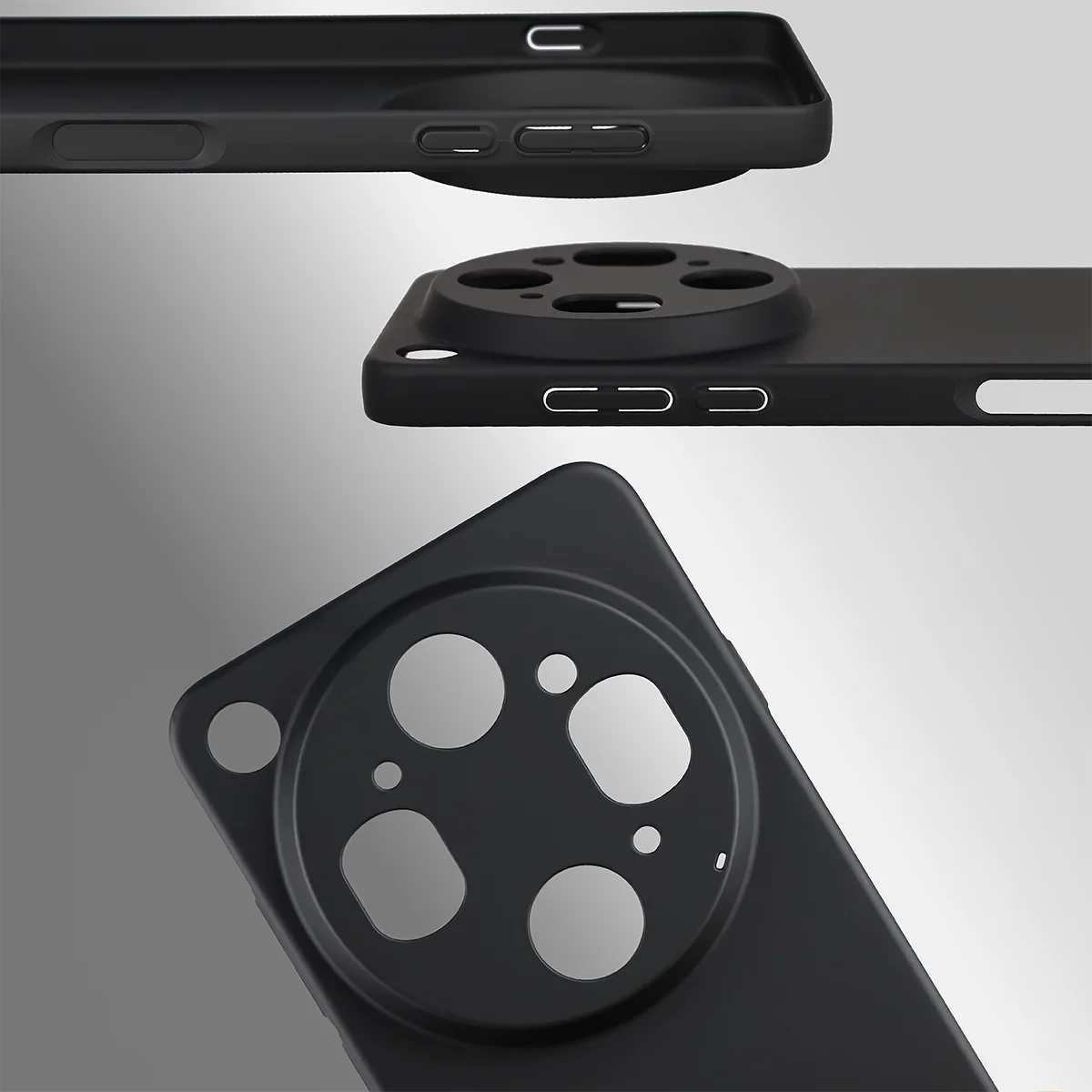 Handyhülle für Oppo Find X9 Ultra, Bizon Case Lupka, Schwarz