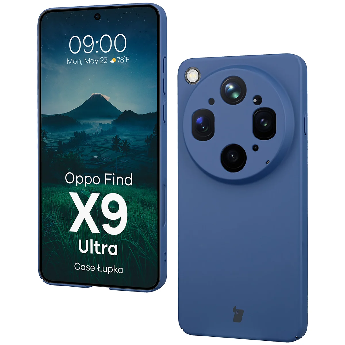 Handyhülle für Oppo Find X9 Ultra, Bizon Case Lupka, Blau