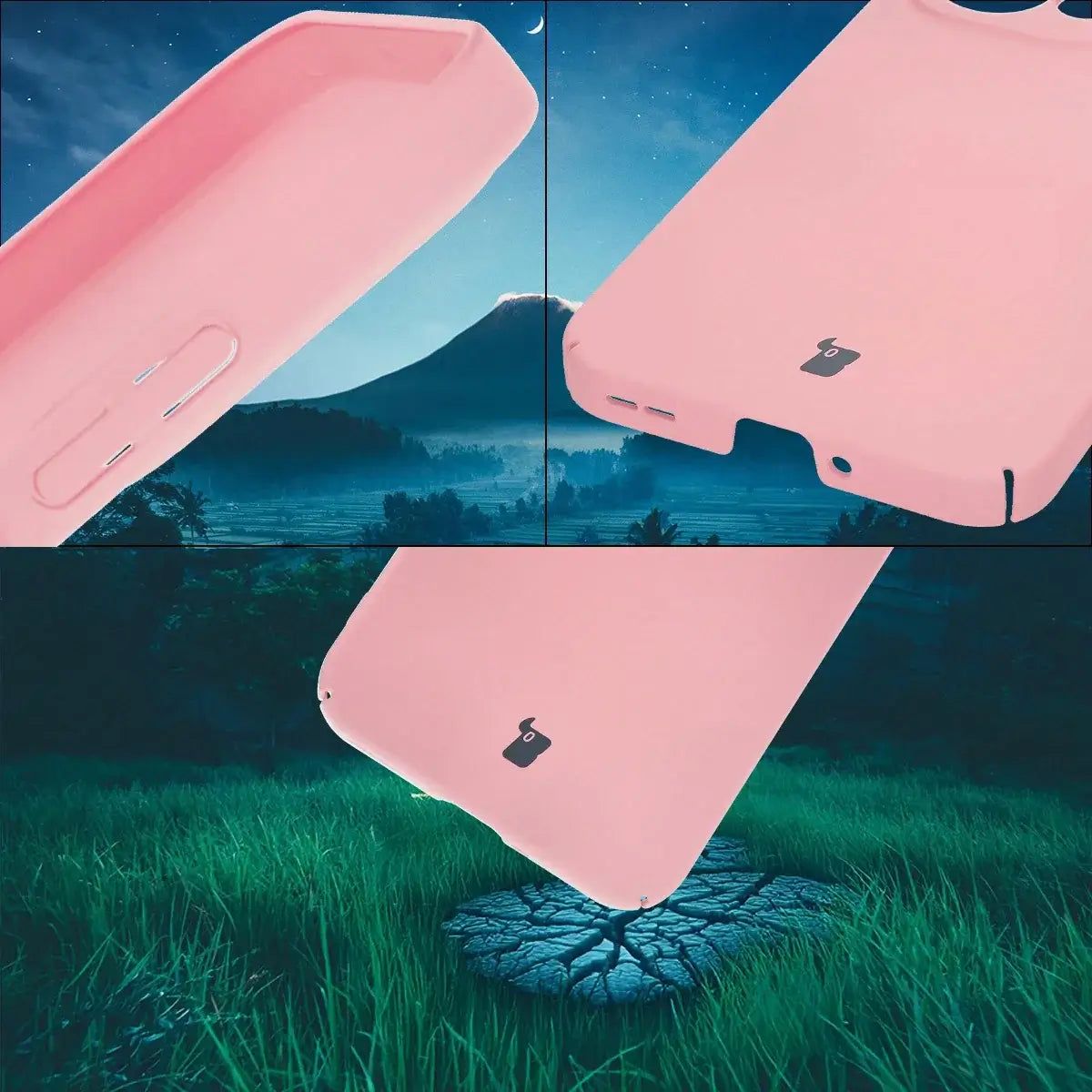 Handyhülle für Oppo Reno13, Bizon Case Lupka, Rosa