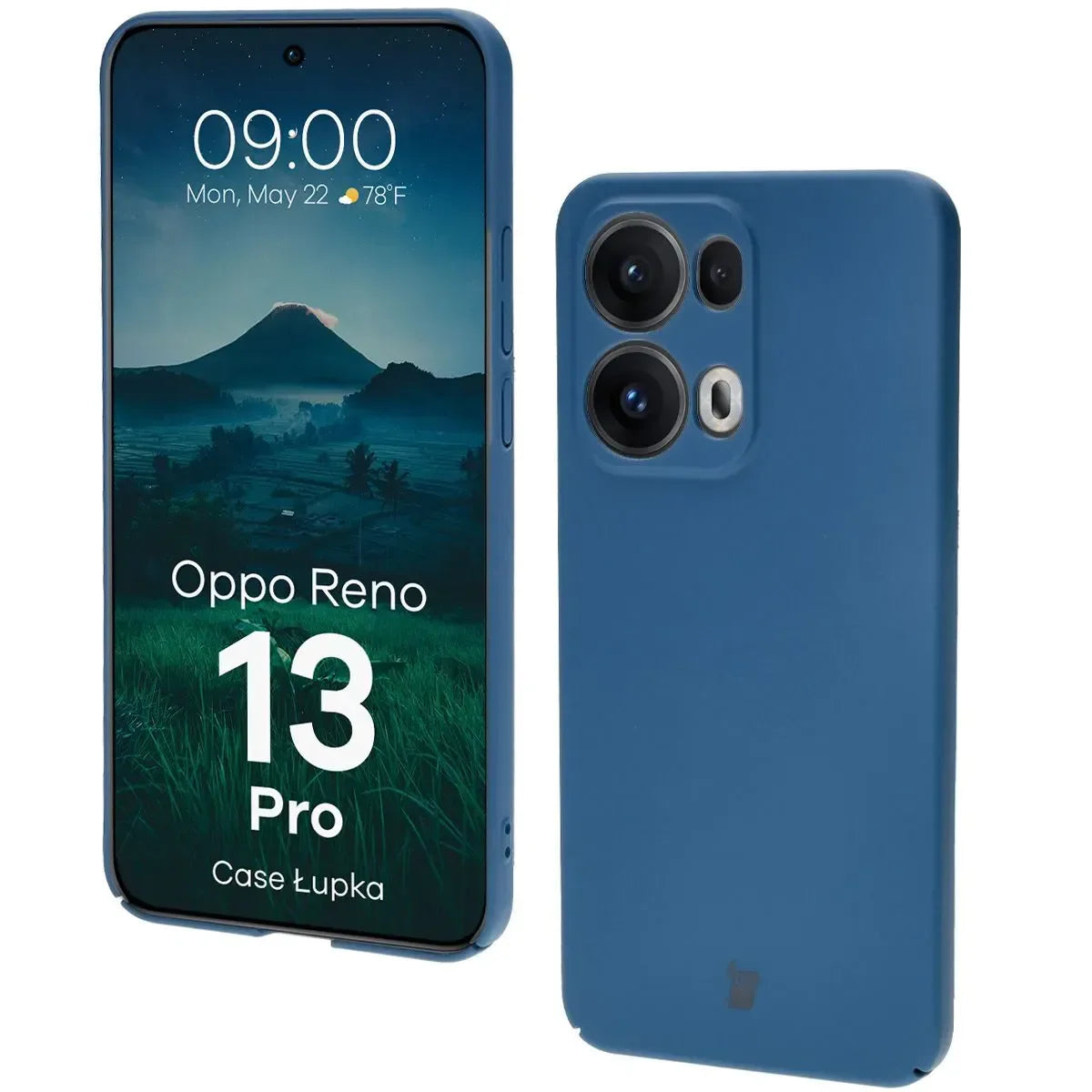 Handyhülle für Oppo Reno13 Pro, Bizon Case Lupka, Blau