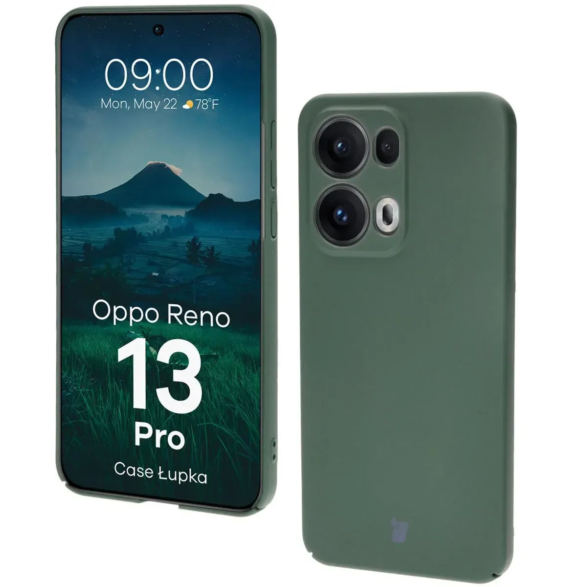 Handyhülle für Oppo Reno13 Pro, Bizon Case Lupka, Grün
