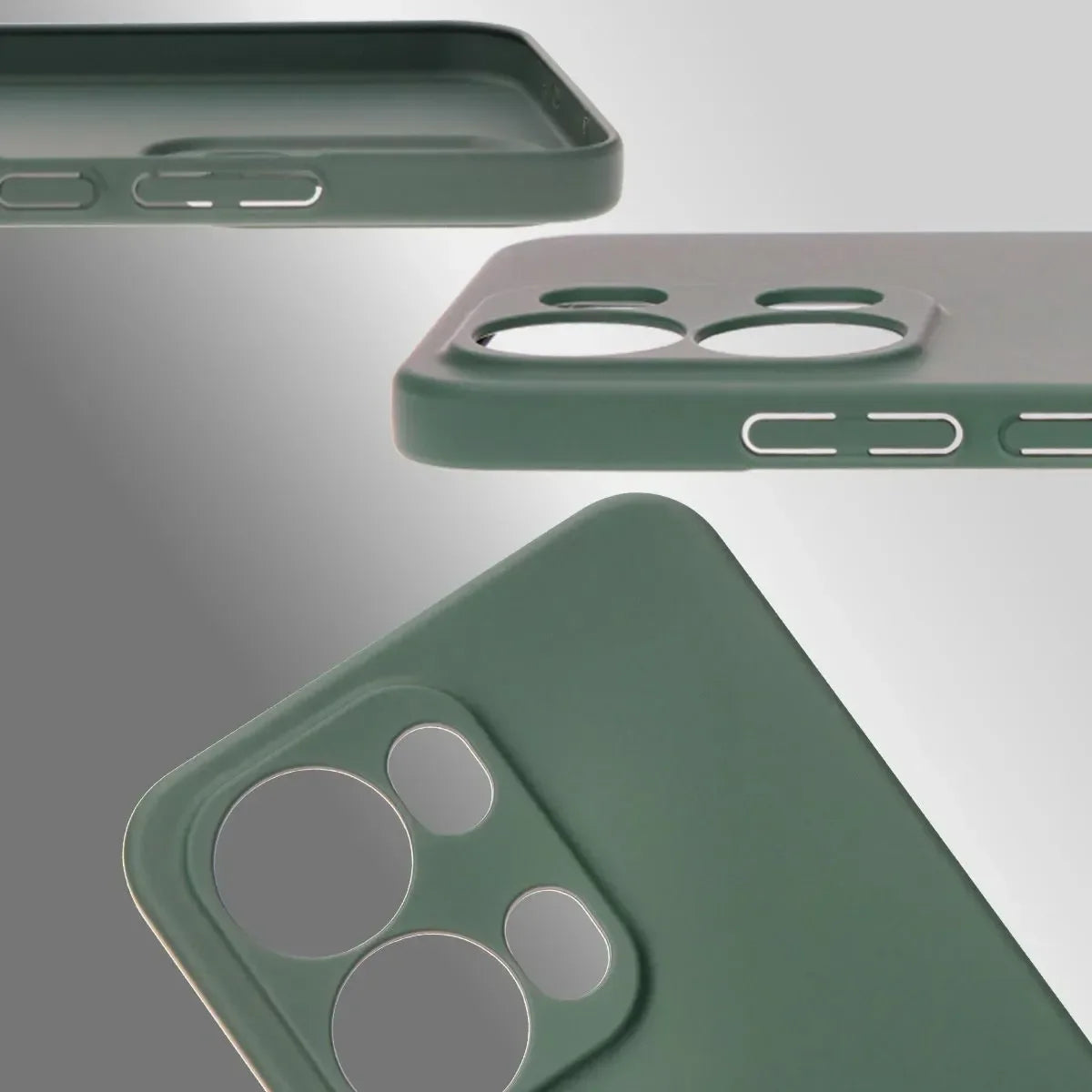 Handyhülle für Oppo Reno13 Pro, Bizon Case Lupka, Grün