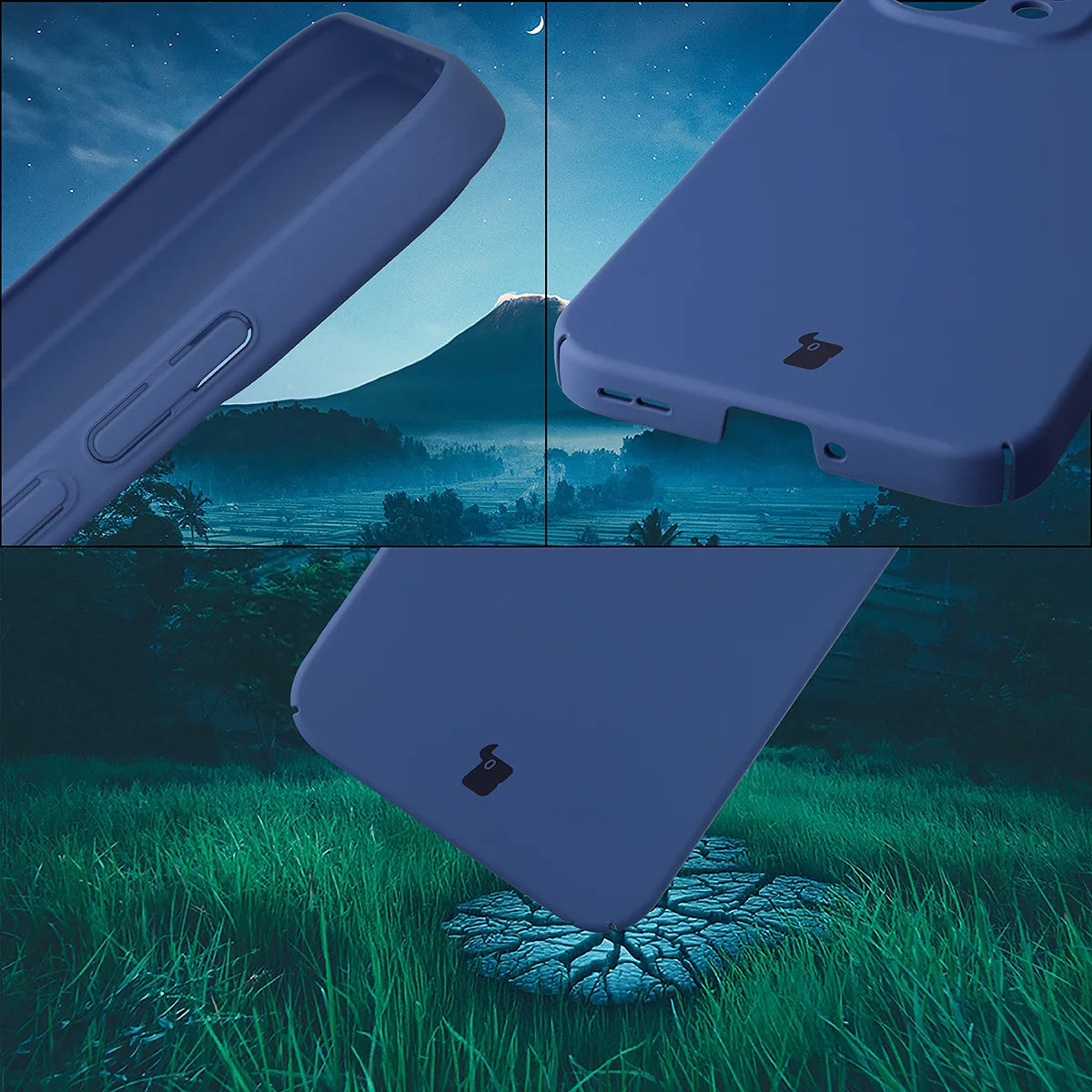 Handyhülle für Oppo Reno 15, Bizon Case Lupka, Blau