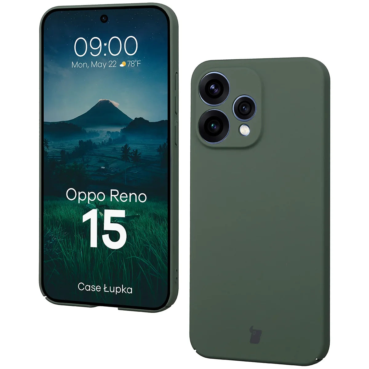 Handyhülle für Oppo Reno 15, Bizon Case Lupka, Grün