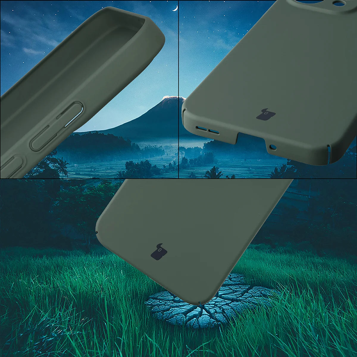 Handyhülle für Oppo Reno 15, Bizon Case Lupka, Grün