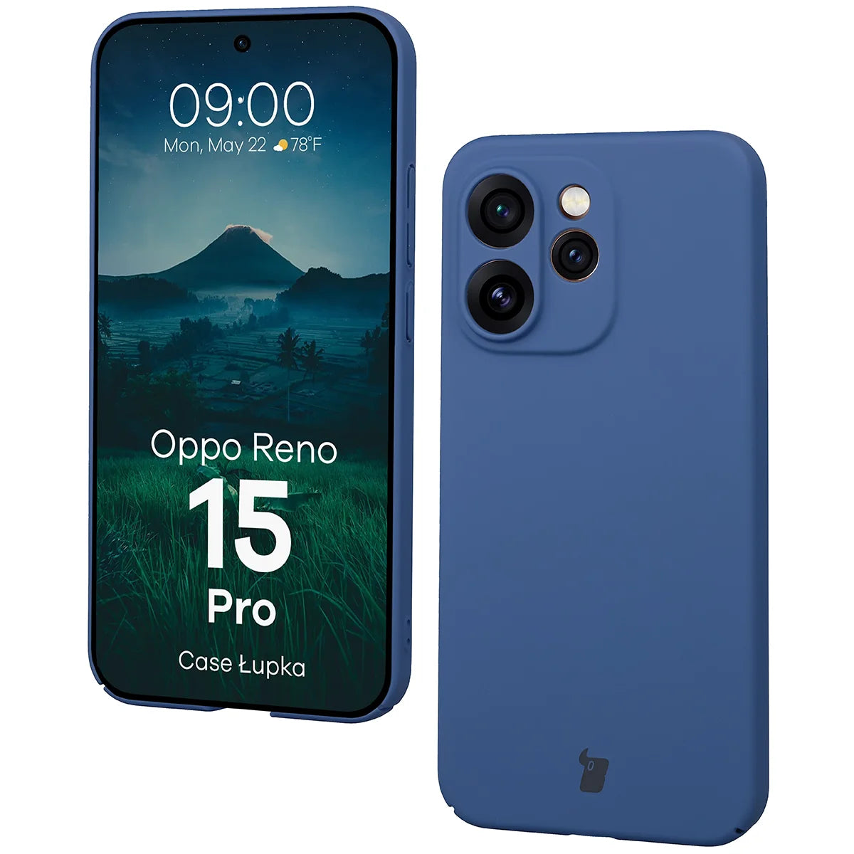 Handyhülle für Oppo Reno 15 Pro, Bizon Case Lupka, Blau