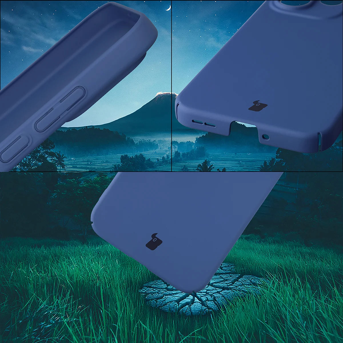 Handyhülle für Oppo Reno 15 Pro, Bizon Case Lupka, Blau