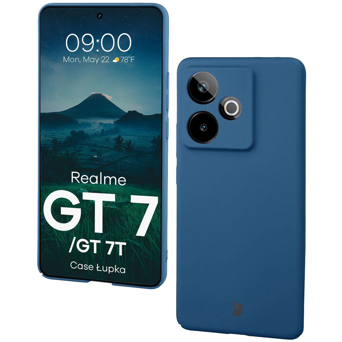 Handyhülle für Realme GT 7 / 7T, Bizon Case Lupka, Blau