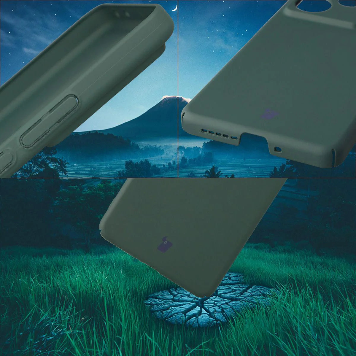 Handyhülle für Realme GT 7 / 7T, Bizon Case Lupka, Grün