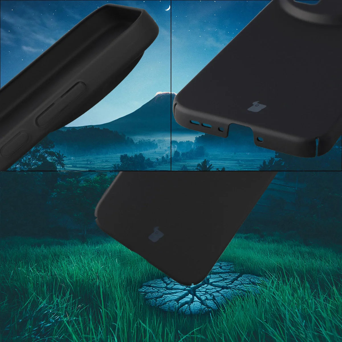 Handyhülle für Realme GT 8 Pro, Bizon Case Lupka, Schwarz