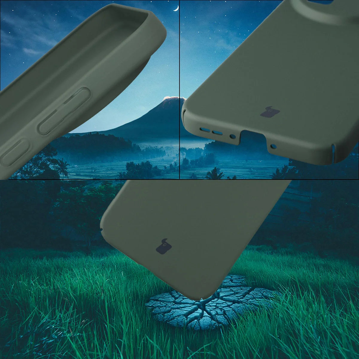 Handyhülle für Realme GT 8 Pro, Bizon Case Lupka, Grün