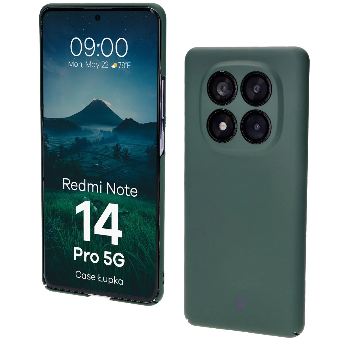 Handyhülle für Xiaomi Redmi Note 14 Pro 5G, Bizon Case Lupka, Grün