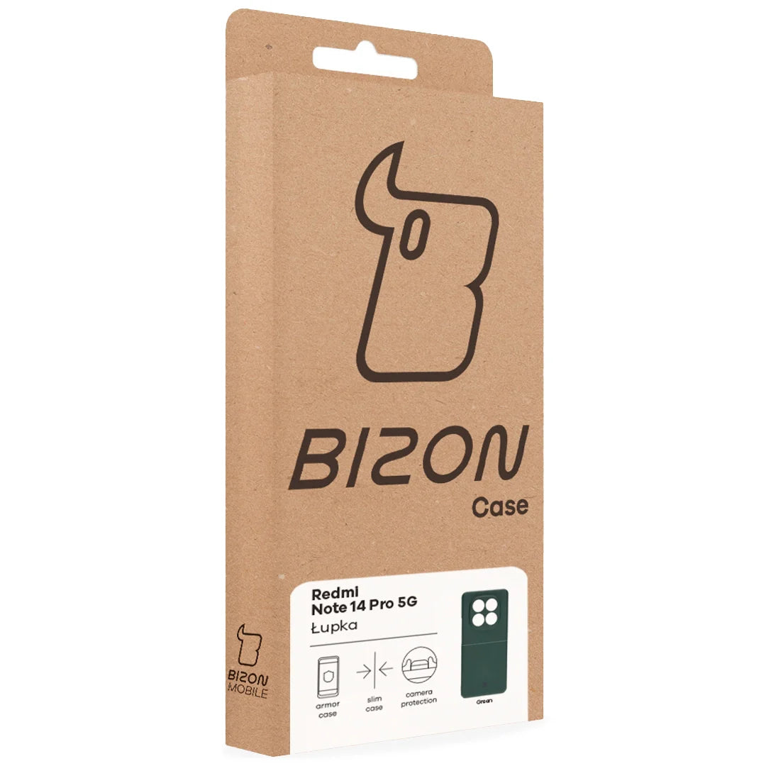 Handyhülle für Xiaomi Redmi Note 14 Pro 5G, Bizon Case Lupka, Grün