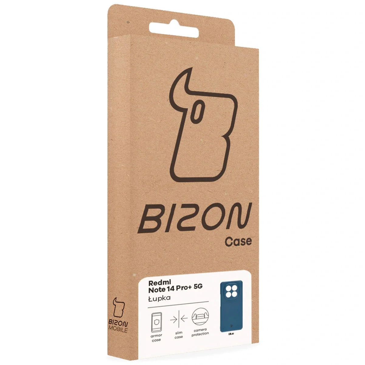 Handyhülle für Xiaomi Redmi Note 14 Pro Plus 5G, Bizon Case Lupka, Blau