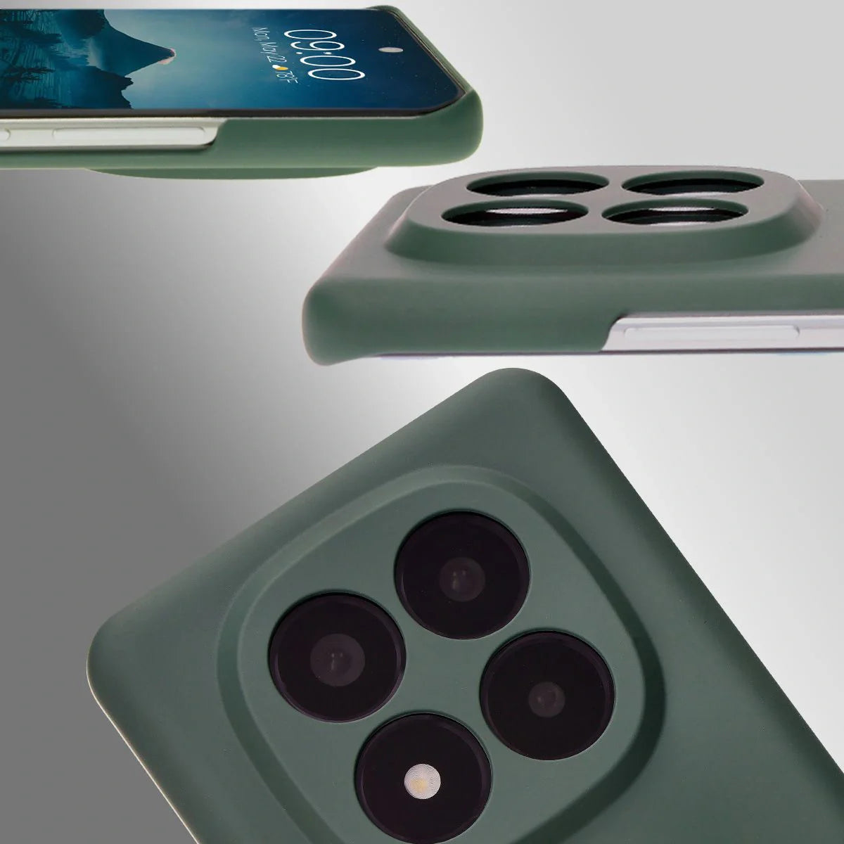Handyhülle für Xiaomi Redmi Note 14 Pro Plus 5G, Bizon Case Lupka, Grün