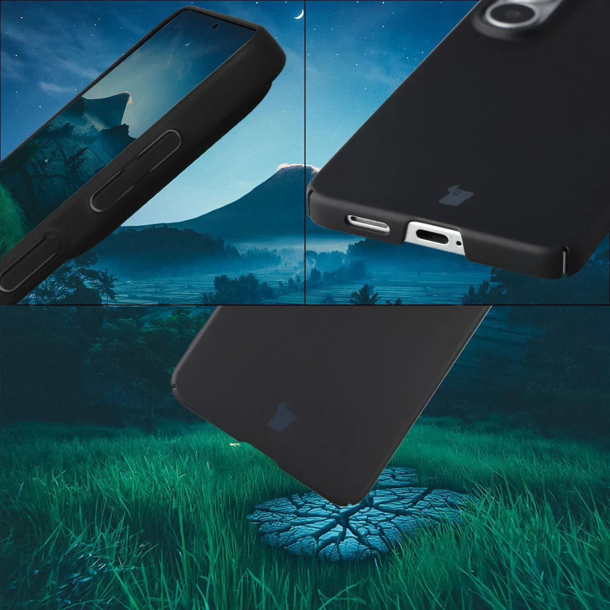 Handyhülle für Galaxy S26, Bizon Case Lupka, Schwarz