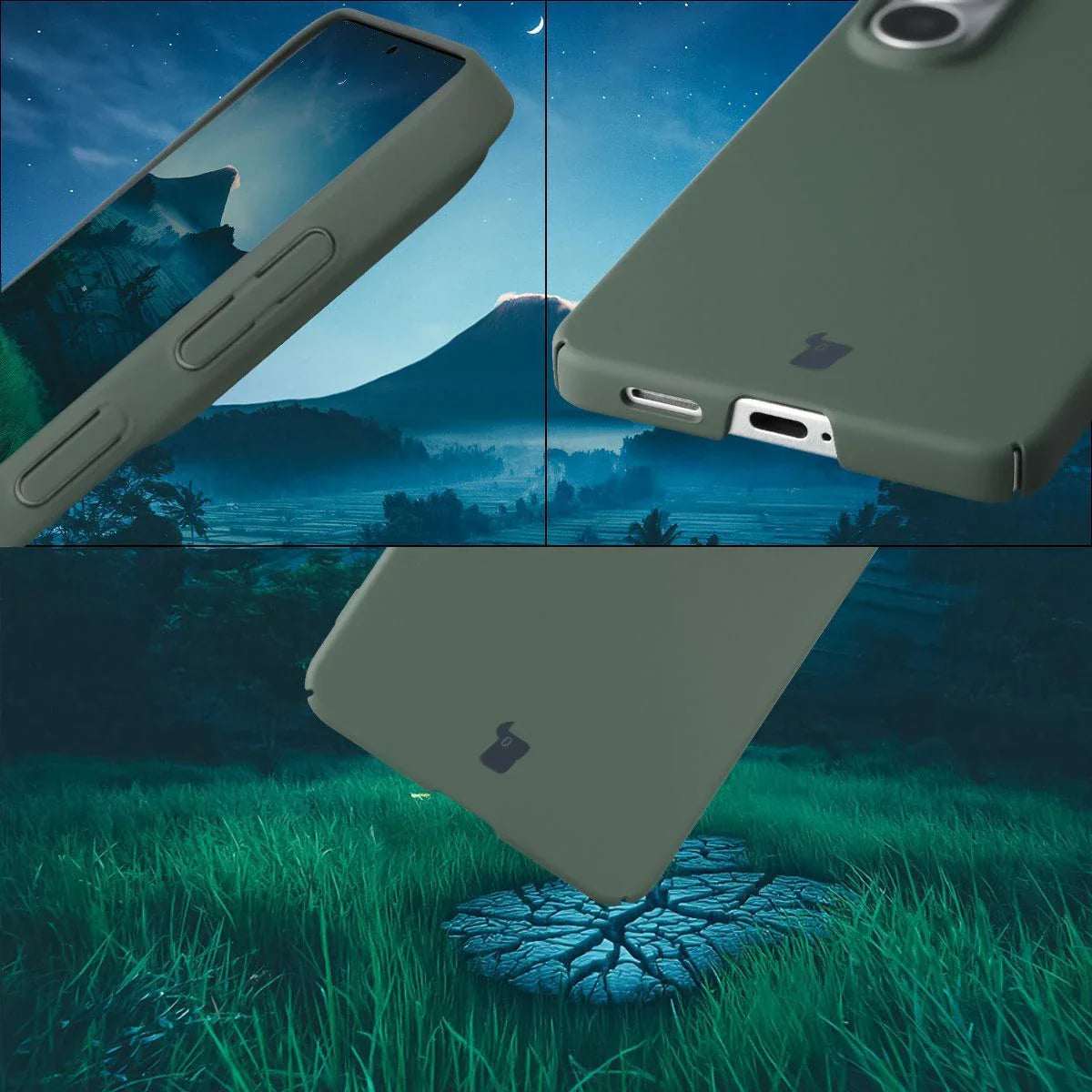 Handyhülle für Galaxy S26, Bizon Case Lupka, Grün