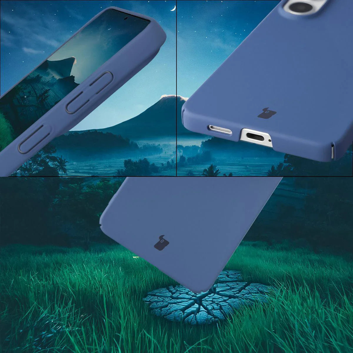 Handyhülle für Galaxy S26 Plus, Bizon Case Lupka, Blau
