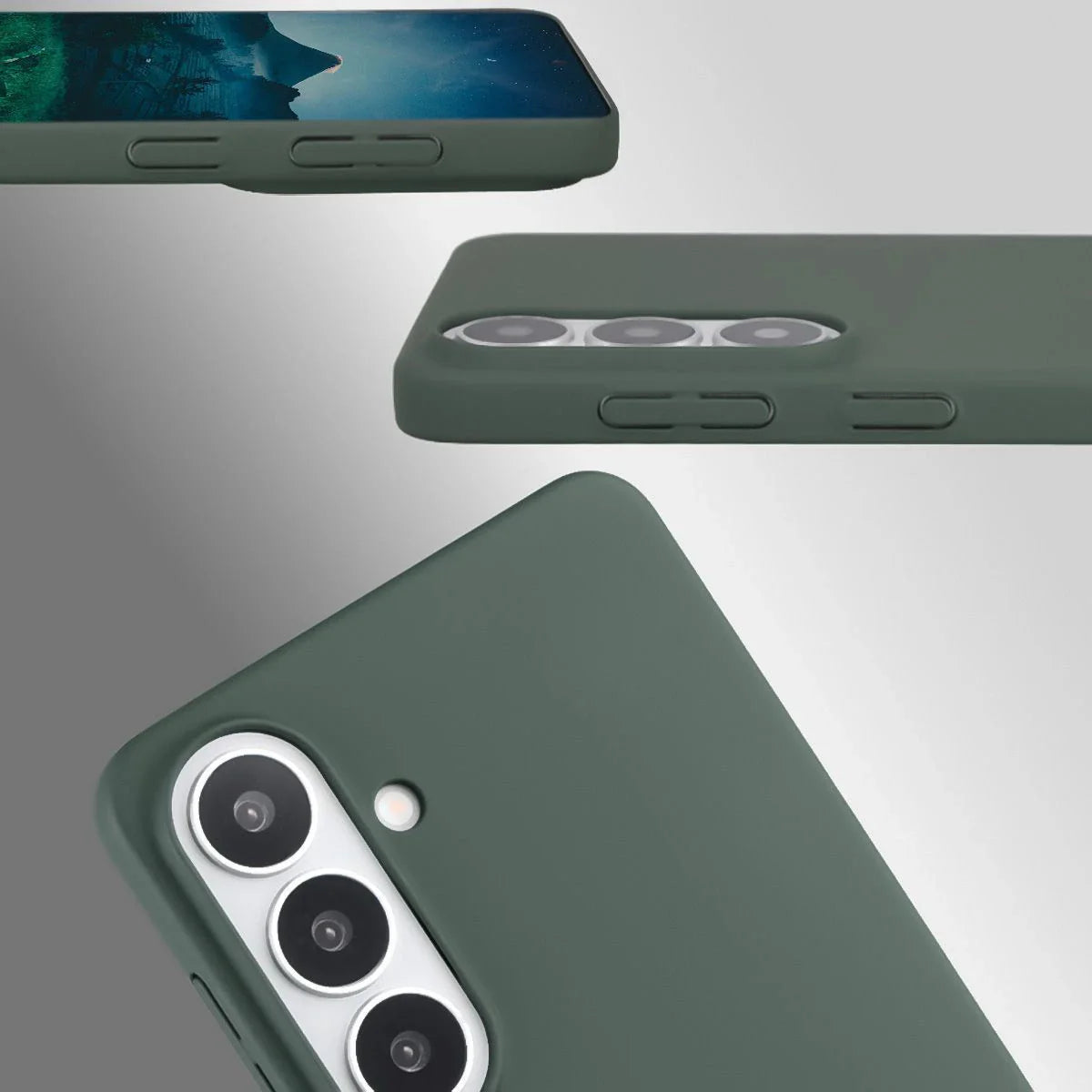 Handyhülle für Galaxy S26 Plus, Bizon Case Lupka, Grün