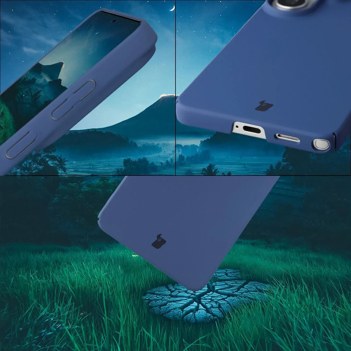 Handyhülle für Galaxy S26 Ultra, Bizon Case Lupka, Blau