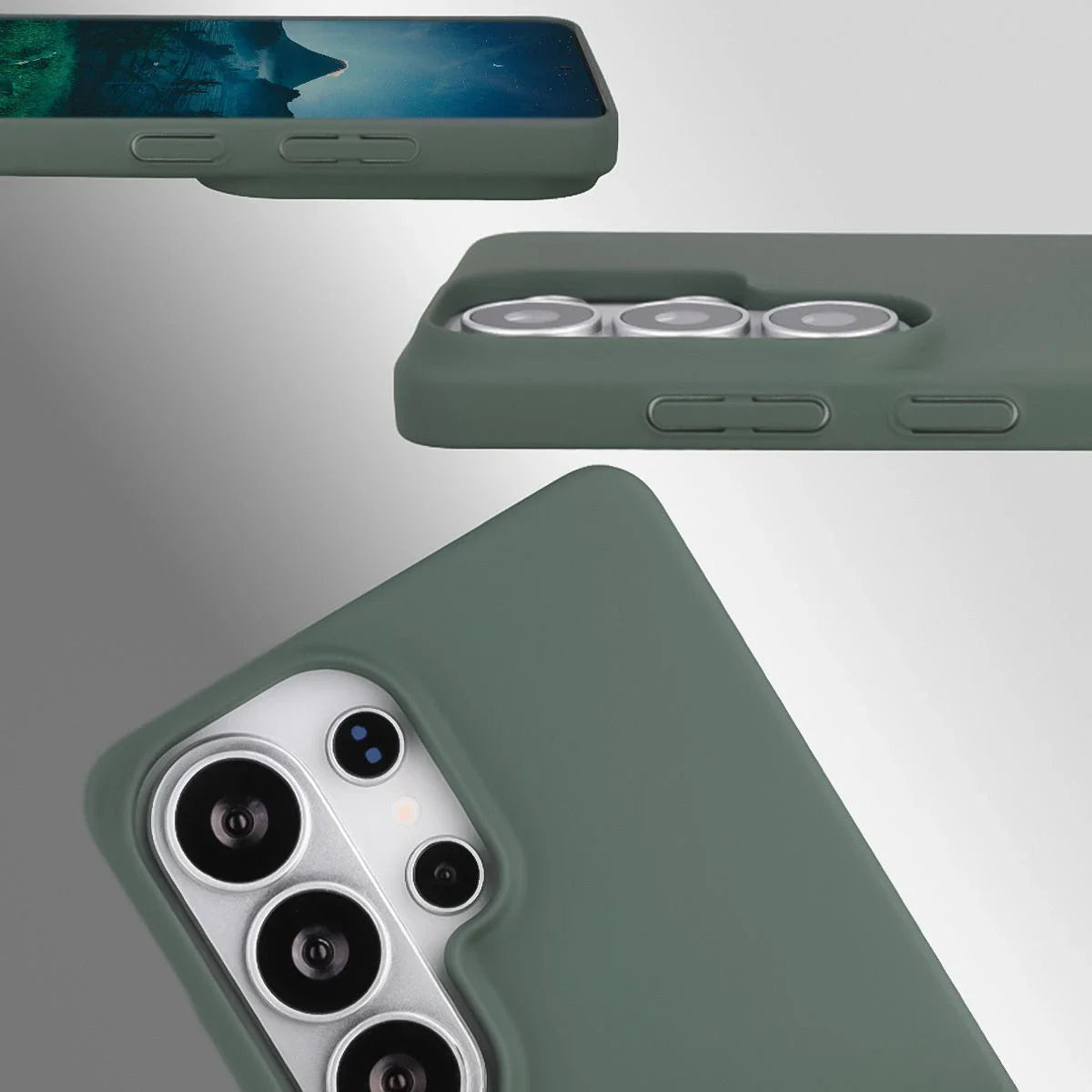 Handyhülle für Galaxy S26 Ultra, Bizon Case Lupka, Grün