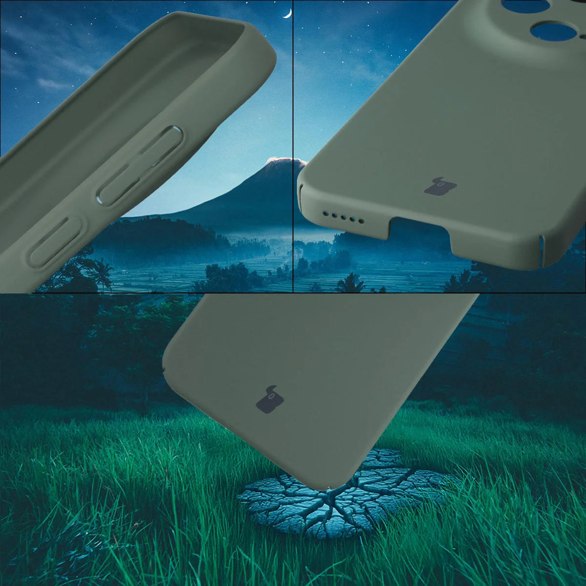 Handyhülle für Vivo X300, Bizon Case Lupka, Grün