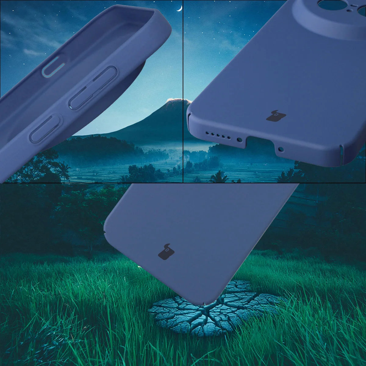 Handyhülle für Vivo X300 Pro, Bizon Case Lupka, Blau
