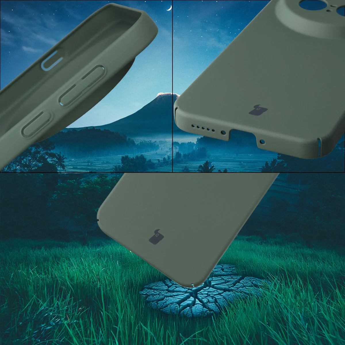 Handyhülle für Vivo X300 Pro, Bizon Case Lupka, Grün